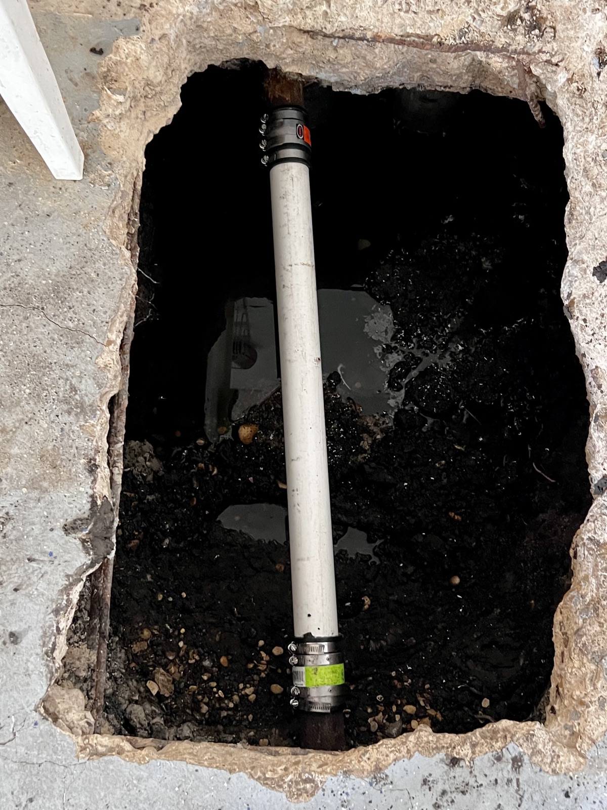 Completed plumbing project