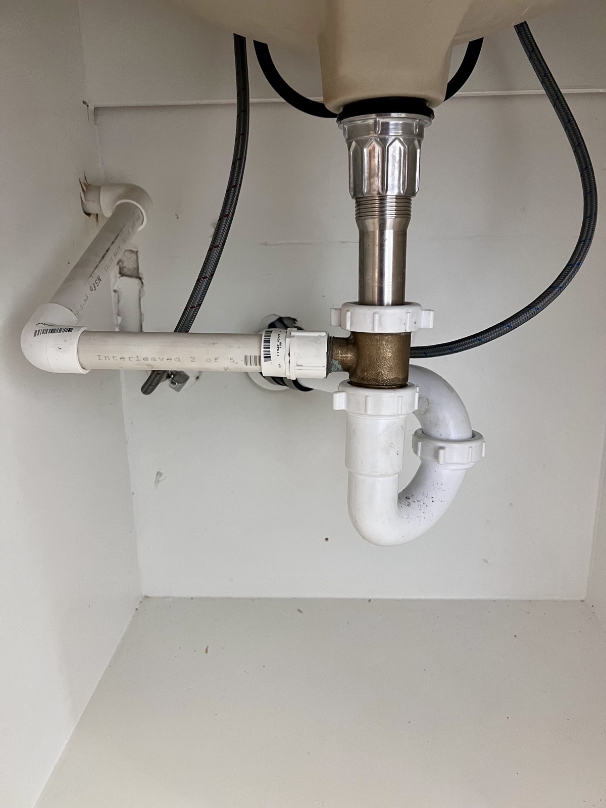 Completed plumbing project