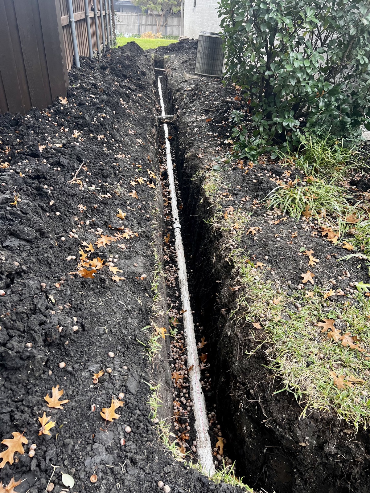 Completed plumbing project