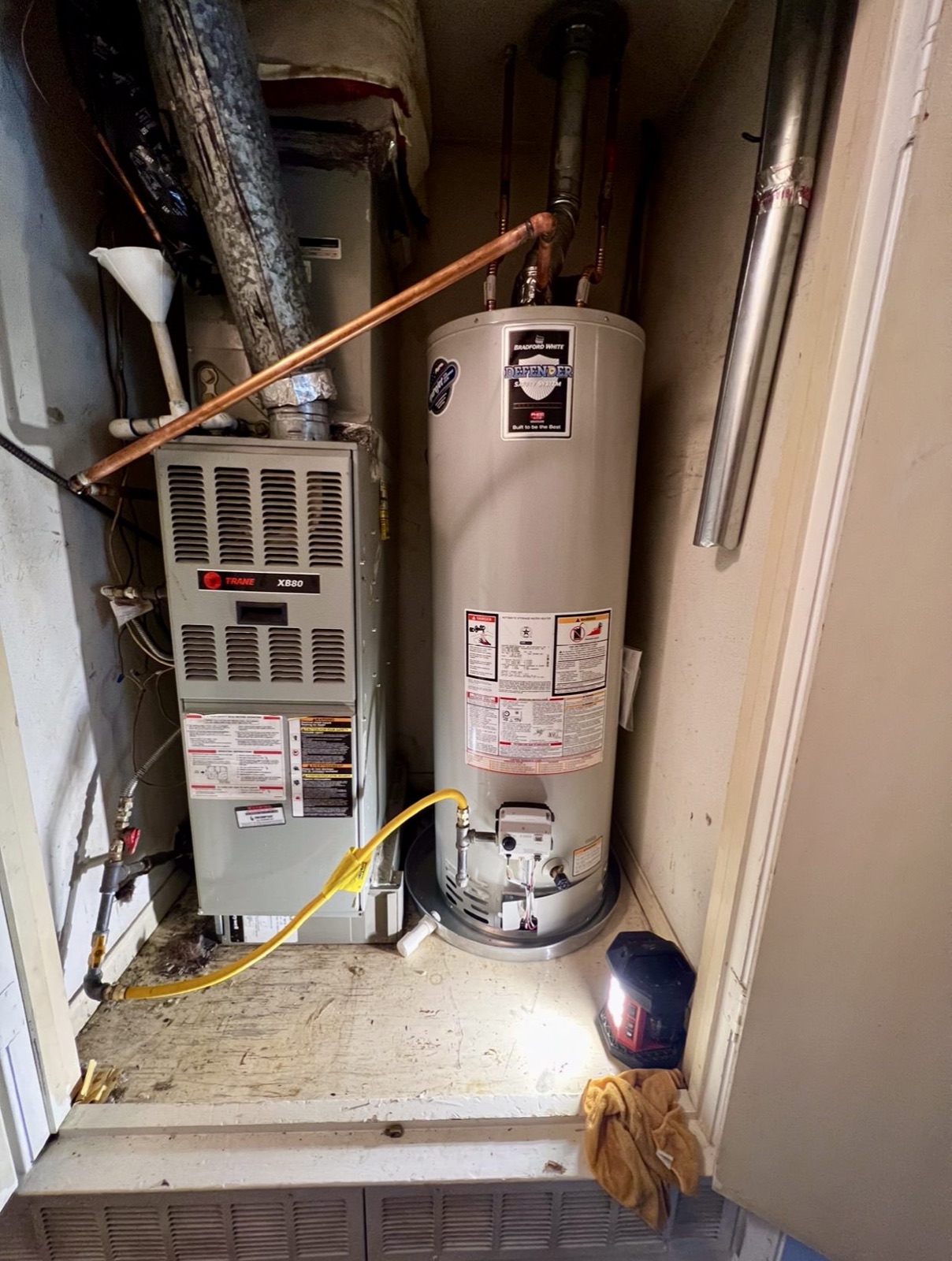 Completed plumbing project