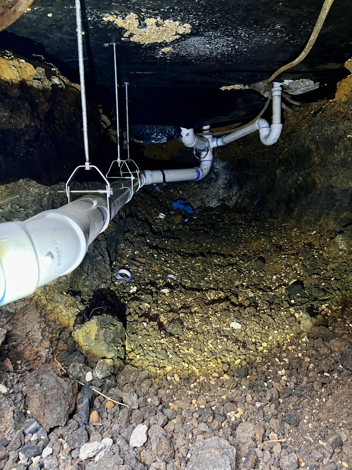 Completed plumbing project
